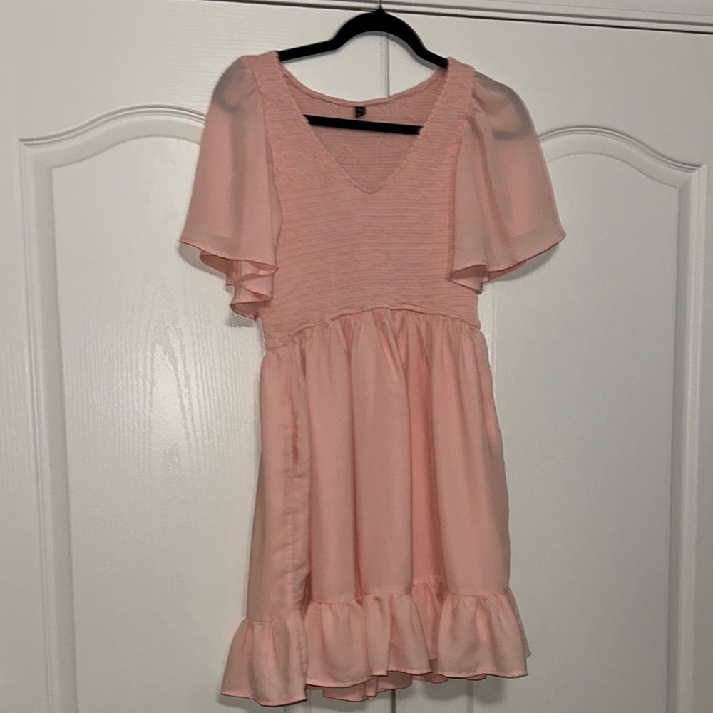 Lillusory Charming Pink Peach Dress size medium